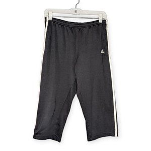 Adidas Black & White Cropped Athletic Pants Size Small